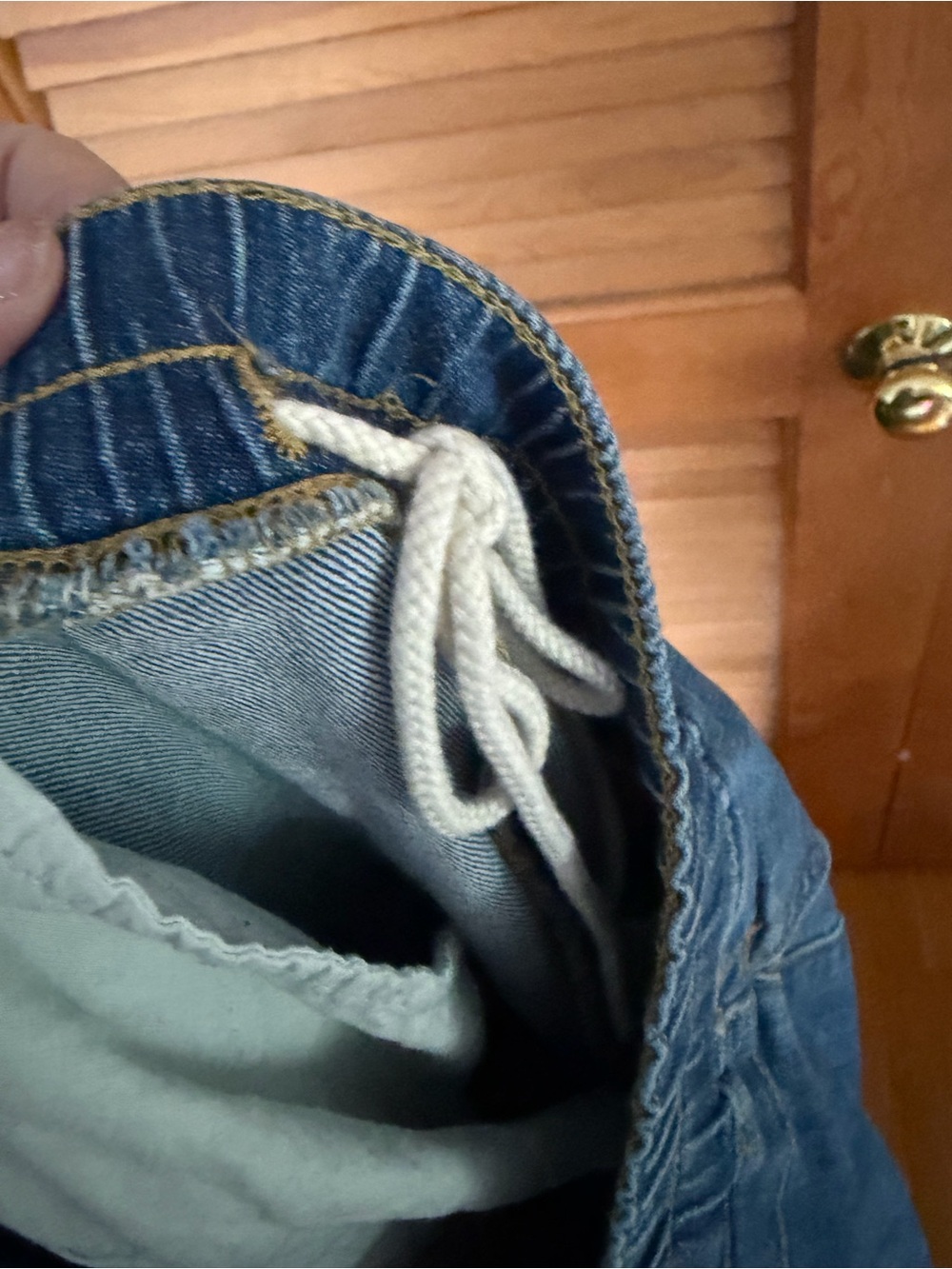 Anthropologie Pilcro The Izzie Relaxed Pull-On Barrel Jeans in blue size XL - Picture 8 of 10